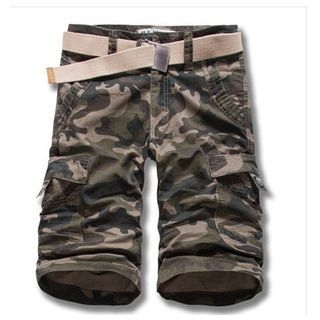 Hansel Camouflage Cropped Cargo Pants