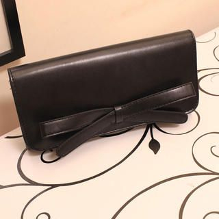 Bow-Front Flap Clutch