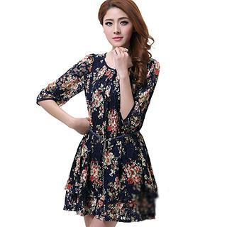 Mythmax Floral Lace Dress