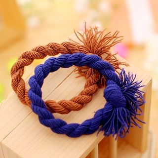 Gold Beam Twist Hair Tie