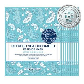 TOSOWOONG Refresh Sea Cucumber Essence Mask 10pc 10sheets