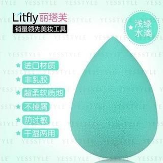 Litfly Foundation Sponge (Tear Drop) (Green) 1 pc