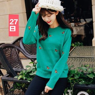 27 Days Embroidered Sweater