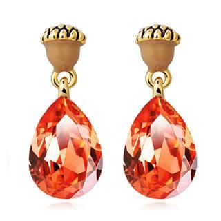 Mbox Jewelry Swarovski Elements Crystal Acorn Drop Earrings