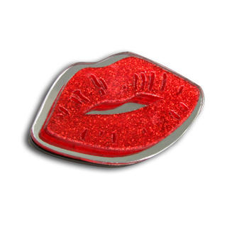 Sweet & Co. Mirror Hot Lips Silver Ring