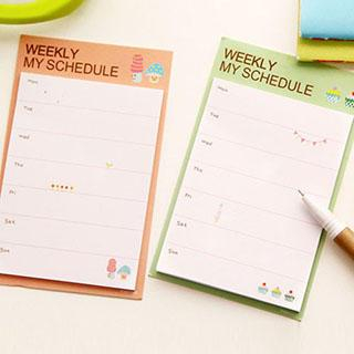 MissYou Weekly Schedule Sticky Note