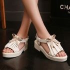 Platform Fringe Sandals Pink - 34 от YesStyle.com INT Platform Fringe Sandals Pink - 34 от YesStyle.com INT