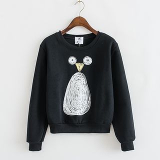 Sunny Day Owl Print Pullover