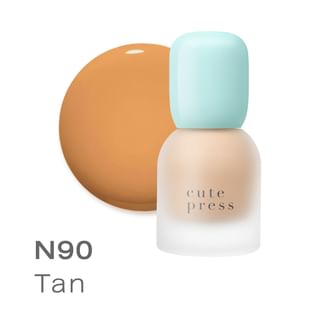 Cute Press - Hybrid Brightening Foundation Spf 50 Pa++++ N90 Tan