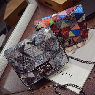 Nautilus Bags Buckled Print Flap Cross Bag