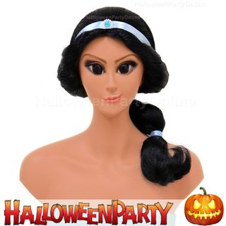 Party Wigs HalloweenPartyOnline - Jasmine (Aladdin) Black - One Size