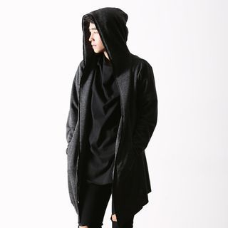 MODSLOOK Hooded Zip-Up Long Cardigan