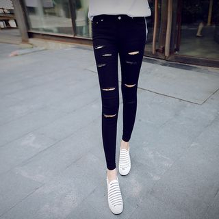 HotBlock Distressed Cropped Pants