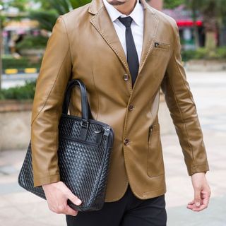 Modpop Genuine Leather Blazer