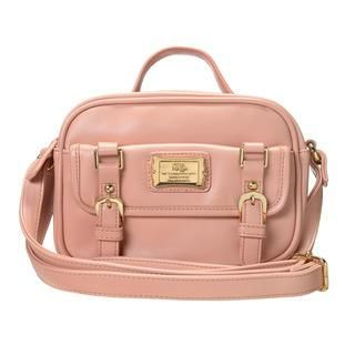 ans Buckled Satchel Light Pink - One Size
