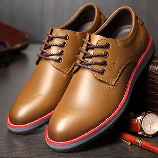 SHEN GAO Genuine Leather Oxford Shoes