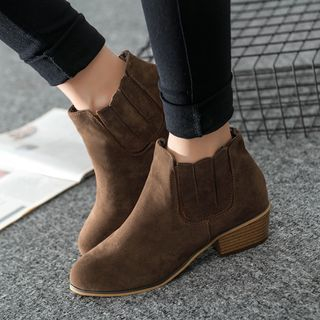 IYATO Block Heel Ankle Boots