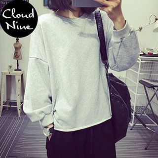 Cloud Nine Drop-Shoulder Cropped T-Shirt