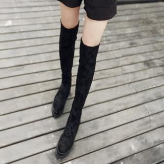 Sisi Fashion Lace Over the Knee Boots