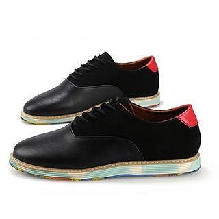 Preppy Boys Faux-Leather Panel Sneakers