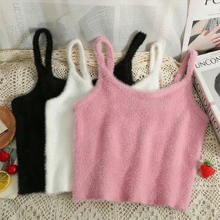 Furry-Knit Cami Top