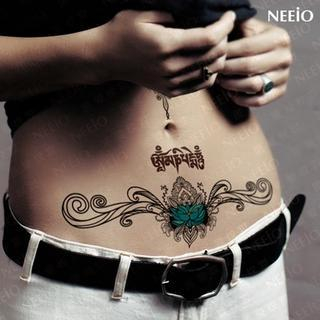 Neeio Waterproof Temporary Tattoo (Lotus) 1 sheet