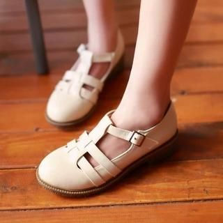 Charming Kicks Buckled Flats