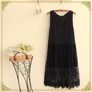 Fairyland Lace Hem Sleeveless Dress