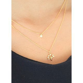 kitsch island Layered Pendant Necklace