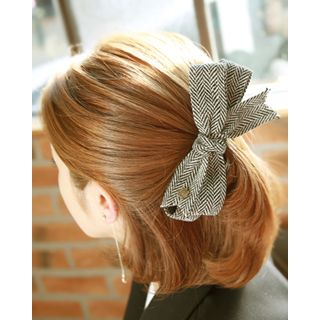 Miss21 Korea Herringbone Ribbon Hair Barrette