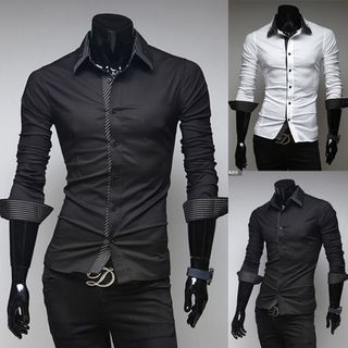 Hansel Double-collar Long-Sleeve Shirt