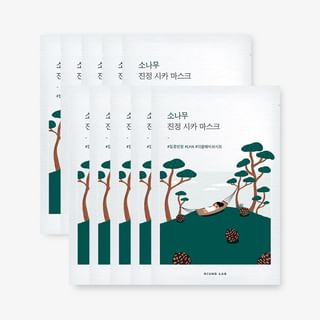 Round Lab - Pine Calming Cica Mask Set 27Ml X 10 Sheets