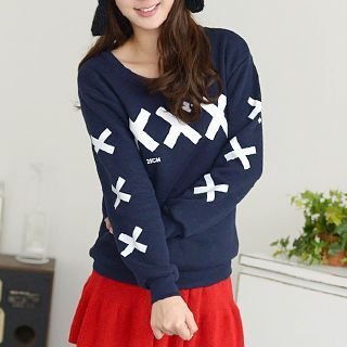 59 Seconds “X” Print Pullover