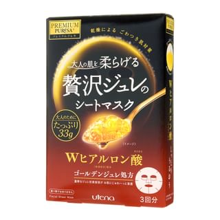 Utena - Premium Puresa Golden Jelly Mask Hyaluronic Acid - 3 pcs