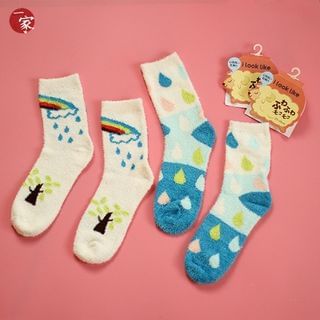 Socka Printed Velvet Socks