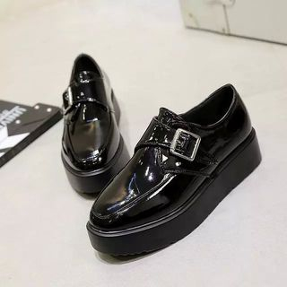 Chryse Platform Pointy Strapped Loafers