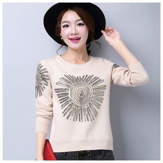 Mistee Sequined Pattern Sweater