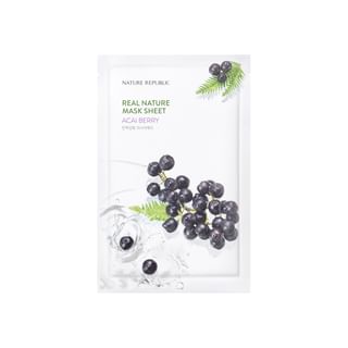 NATURE REPUBLIC - Real Nature Mask Sheet - 14 Types Acai Berry
