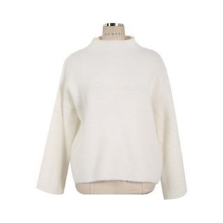 GUMZZI Mock-Neck Wide-Sleeve Sweater