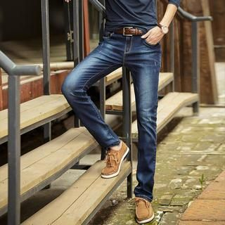 Kaleido Washed Slim-Fit Jeans