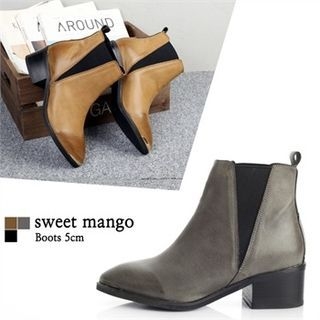 SWEET MANGO Gradient Banded Ankle Boots