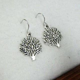 MyLittleThing Silver Little Tree Earrings Silver - One Size