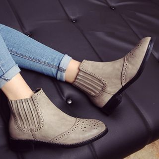 MISSMO Brogue Ankle Boots