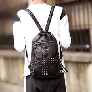 BagBuzz Cross Studded Backpack