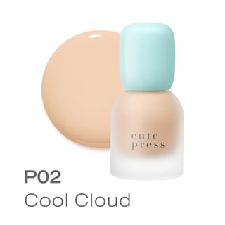Cute Press - Hybrid Brightening Foundation Spf 50 Pa++++ P02 Cool Cloud