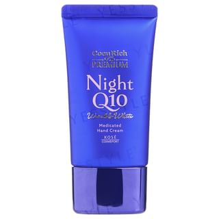 Kose - CoenRich The Premium Q10 Wrinkle White Night Medicated Hand Cream 60g