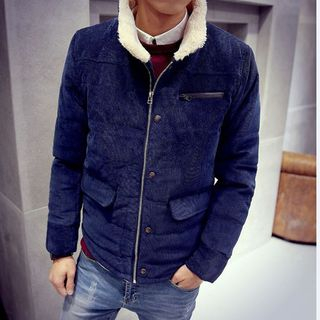 JVR Stand-collar Fleece-lined Jacket