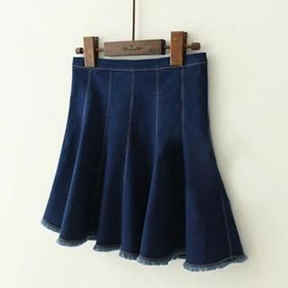 Meimei A-Line Denim Skirt
