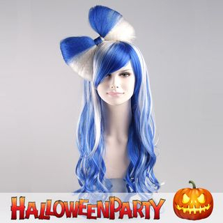 Party Wigs HalloweenPartyOnline - Blue Butterfly Blue , White - One Size