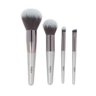 Parsa Beauty - Mini Brush Set With Storage Bag Beige